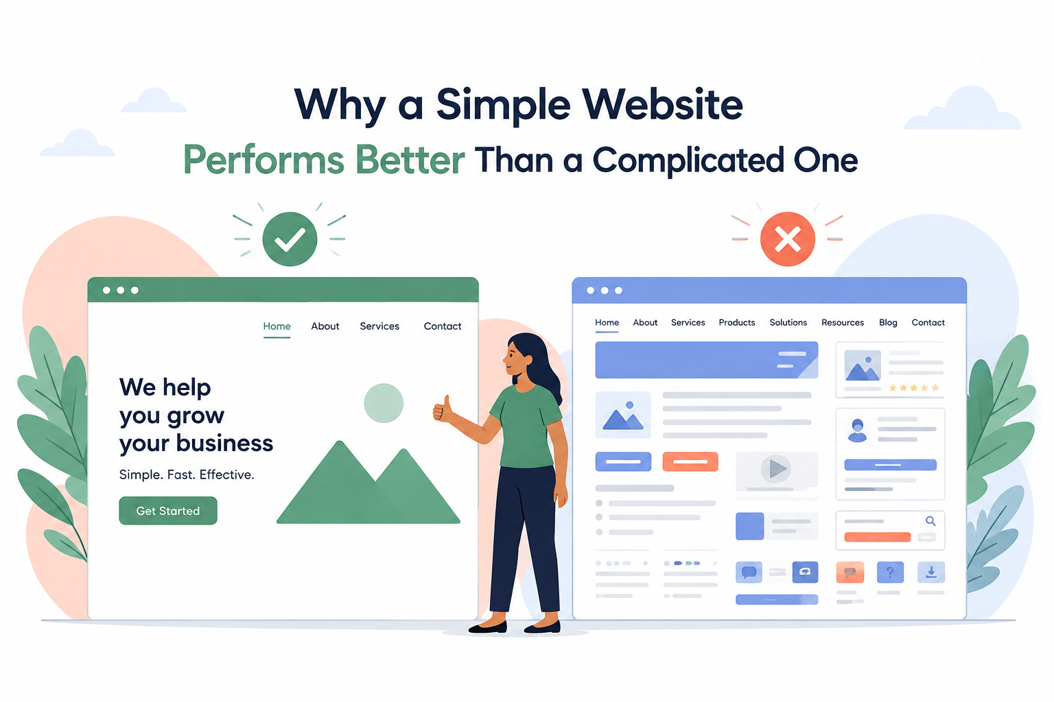 Why a Simple Website Performs Better Than a Complicated One